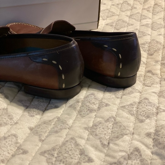 REDUCED! H.S. Trask & Co. 2-Tone Penny Loafers Brown 8.5 Medium - Picture 11 of 11